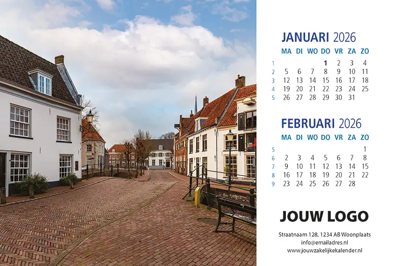 A5 Bureaukalender Hollands Glorie 2026 A5 Bureaukalender Hollands Glorie 2026