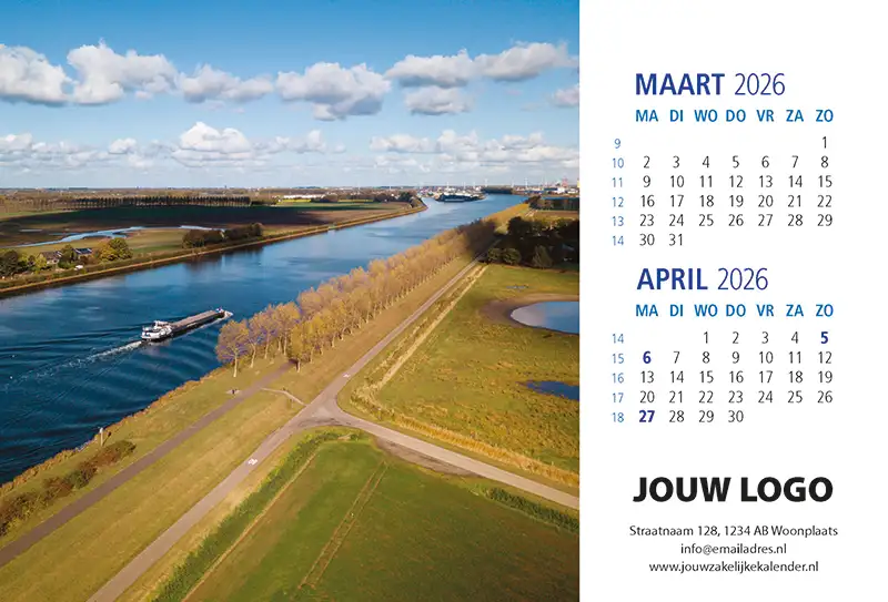 A5 Bureaukalender Hollands Glorie 2026 A5 Bureaukalender Hollands Glorie 2026