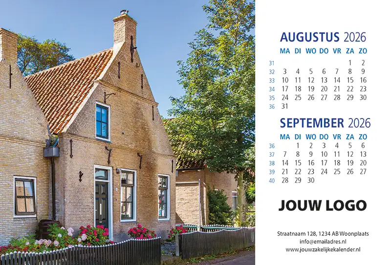 A5 Bureaukalender Hollands Glorie 2026 A5 Bureaukalender Hollands Glorie 2026