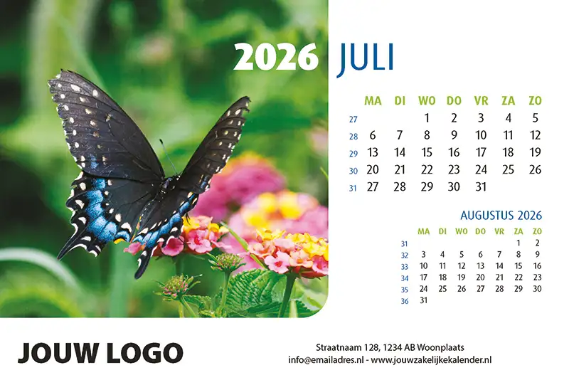 A5 Bureaukalender Natuur 2026