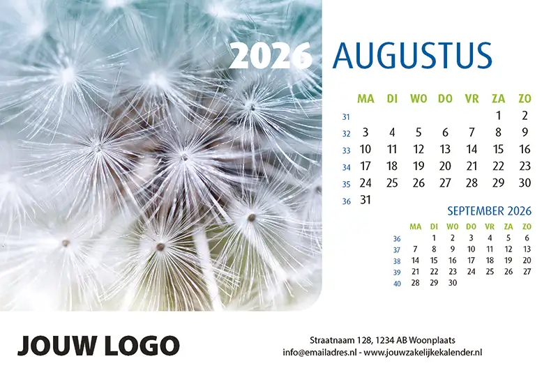A5 Bureaukalender Natuur 2026