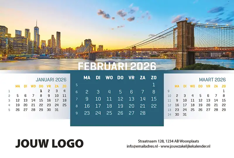 A5 Bureaukalender Panorama 2026