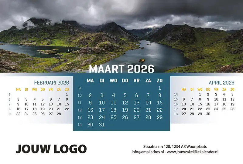 A5 Bureaukalender Panorama 2026