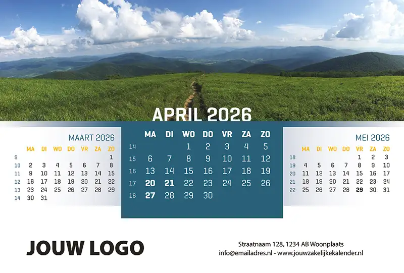 A5 Bureaukalender Panorama 2026