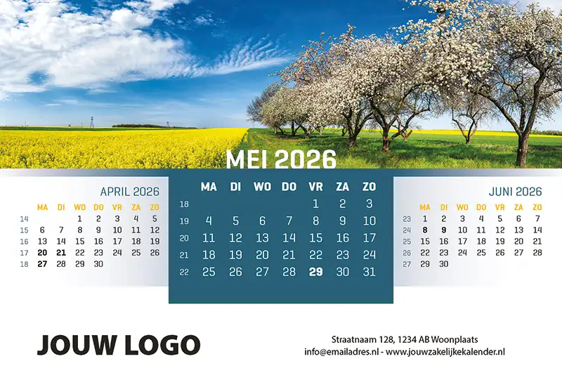 A5 Bureaukalender Panorama 2026