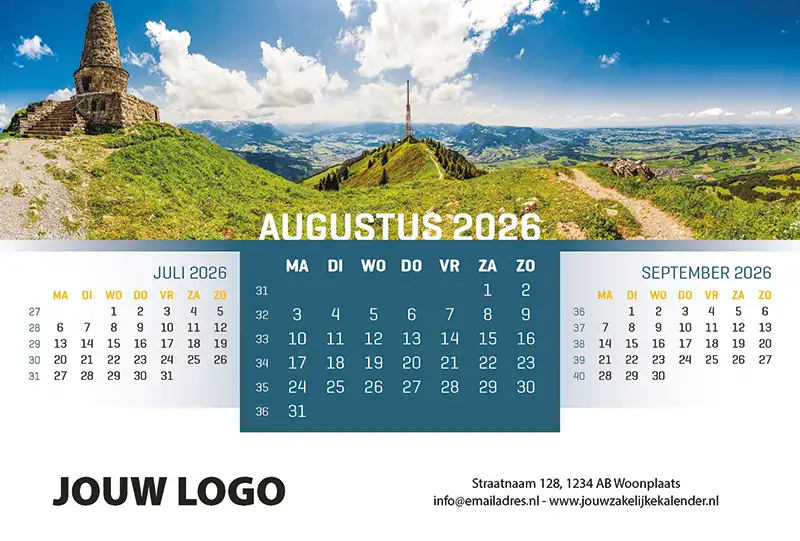A5 Bureaukalender Panorama 2026