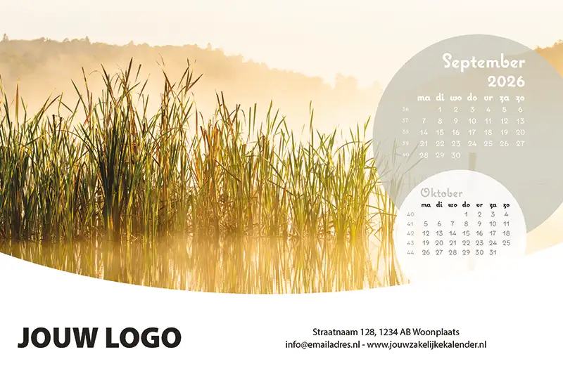A5 Bureaukalender Pure 2026