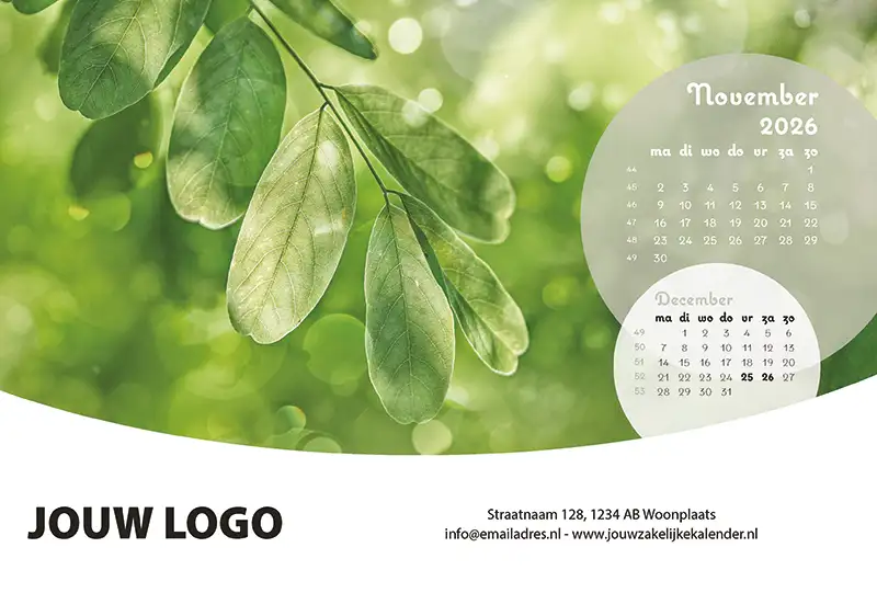 A5 Bureaukalender Pure 2026