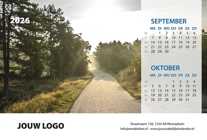 A5 Bureaukalender 2026 Langs De Noordzee