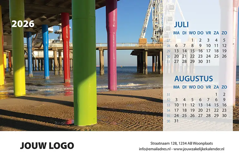 A5 Bureaukalender 2026 Langs De Noordzee