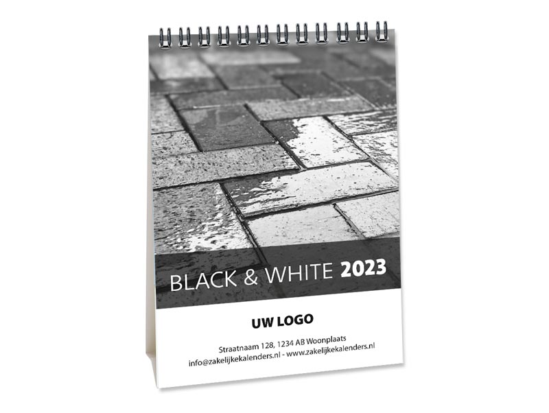 Bureaukalender Black & White A6
