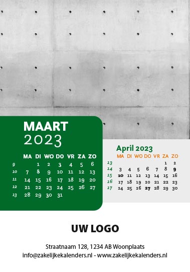 A6 Bureaukalender Patterns 2023